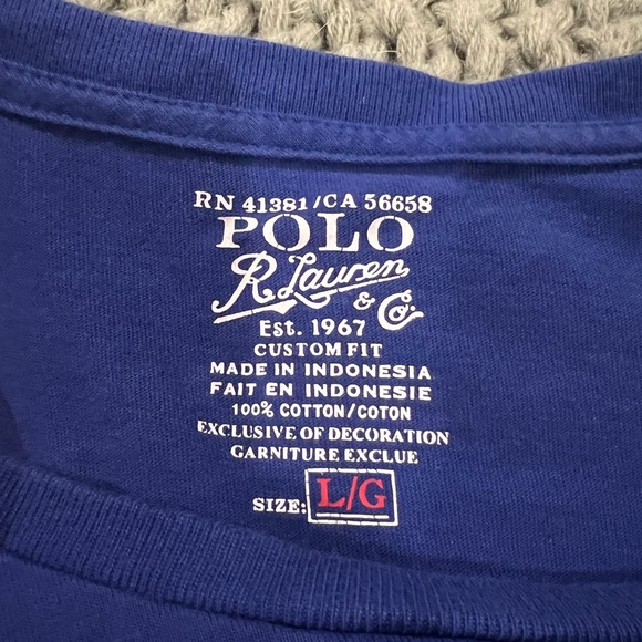 Men’s Blue Ralph Lauren T Shirt - Picture 3 of 3
